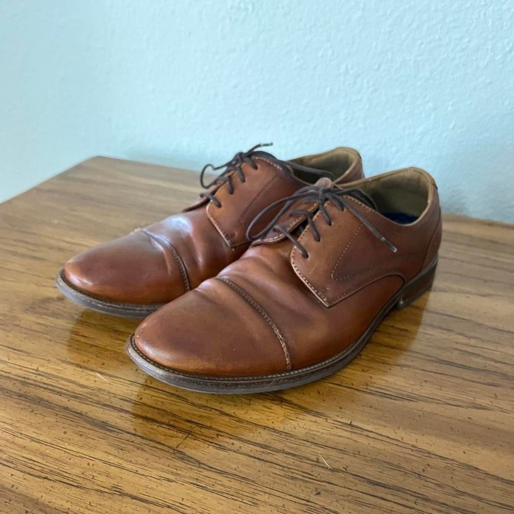 Florsheim Rucci Cap Toe Size 8 13384B-221 Mens Brown Oxfords & Lace Ups Shoes
